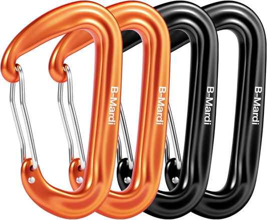 Carabiner Clips Heavy Duty 12Kn (2697 Lbs)-Lightweight Locking Carabiners for Camping, Hiking, Hammock, Dog Leash Harness, Outdoor and Gym Etc, Keychains& Utility